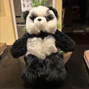Panda Bear made of Alpaca fur